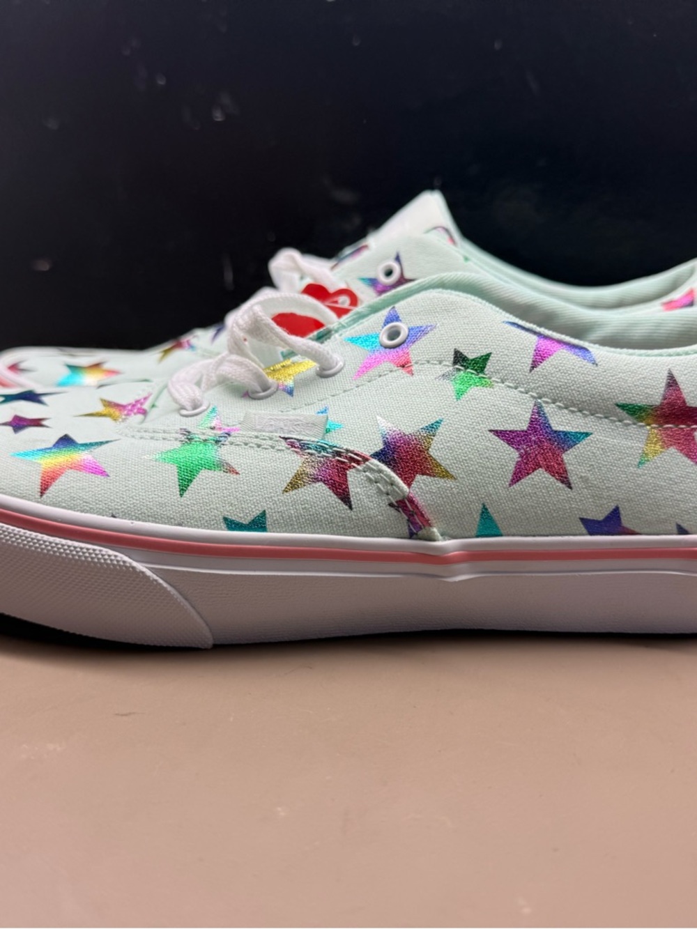 New Missy/Women’s Vans Doheny Stars Dusty Aqua White Canvas Missy 6/Women 7.5. - Picture 2 of 8